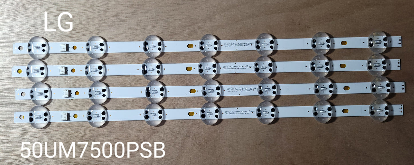 Tira LED para televisión LG 50" 50UM7500PSB 50UM73