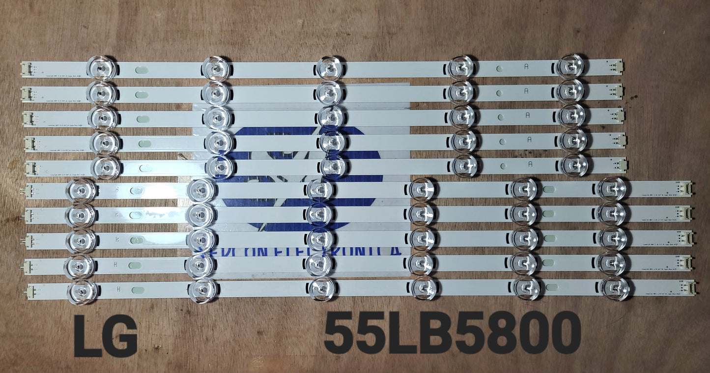 Tira LED para televisión LG 55" 55LB5800, 55LB6500, 55LB5700, 55LB5900, 55LF6090