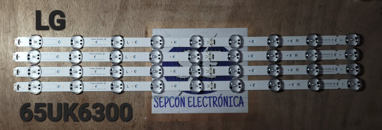 Tira LED para televisión LG 65" 65UK6300, 65UK6470