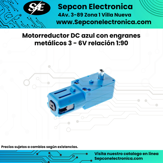 Motorreductor DC azul