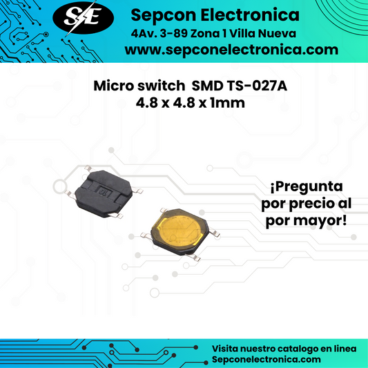 Micro switch  SMD TS-027A 4.8 x 4.8 x 1mm