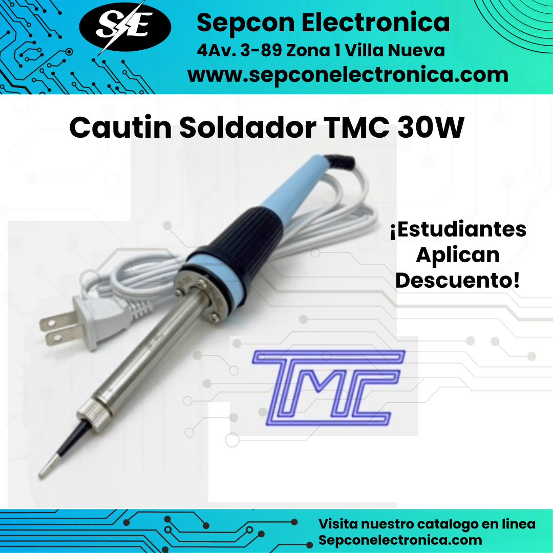 Cuatín soldador TMC 30W Celeste