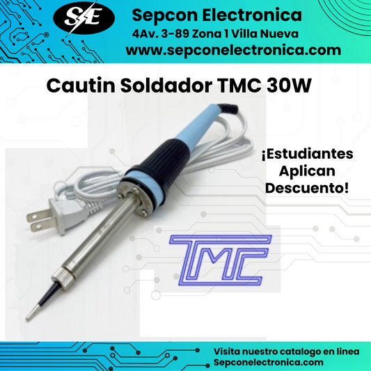 Cuatín soldador TMC 30W Celeste
