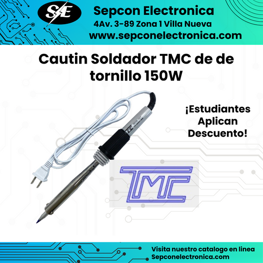 Cuatín soldador TMC 150W industrial con tornillo