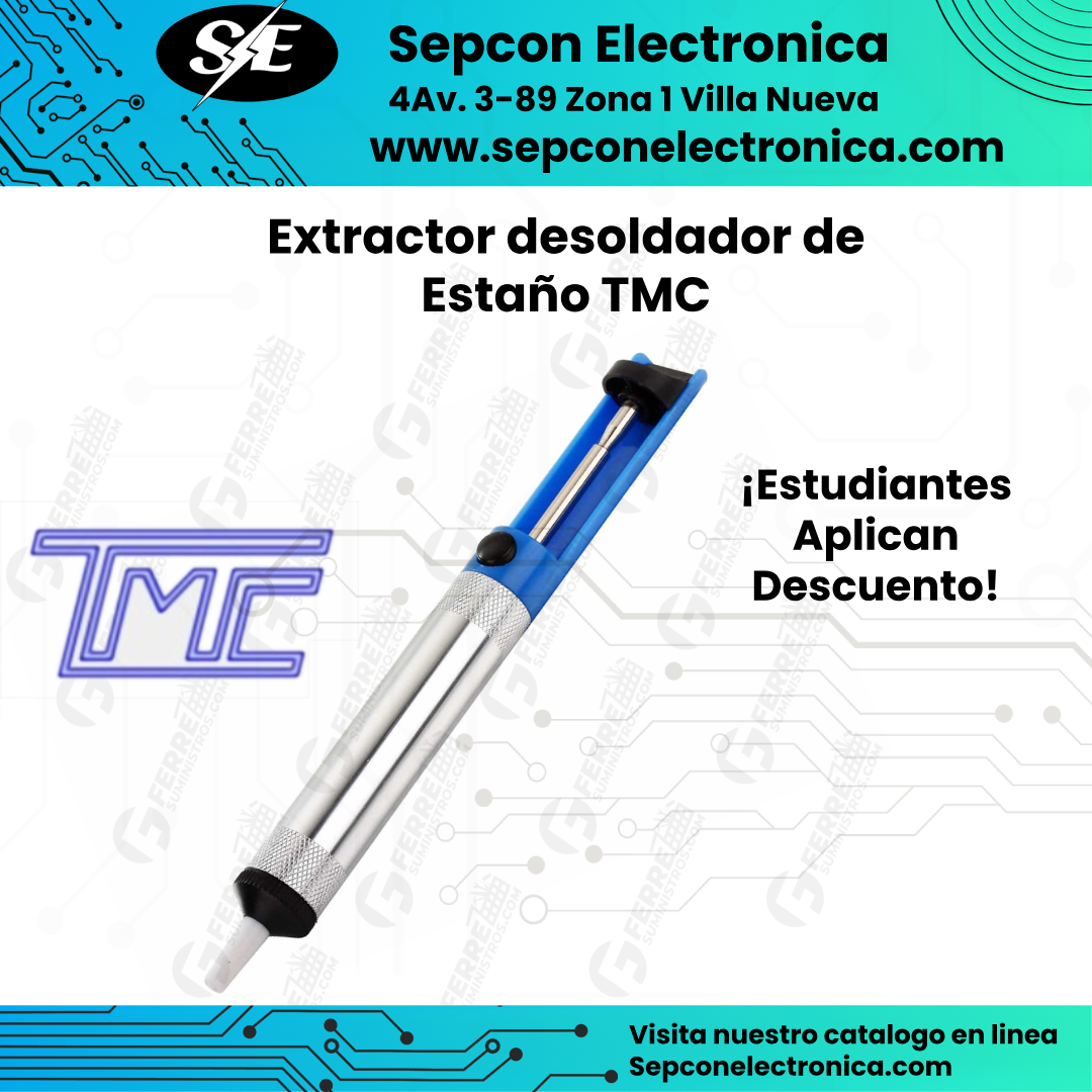 Extractor desoldador de Estaño TMC 08-pump-al