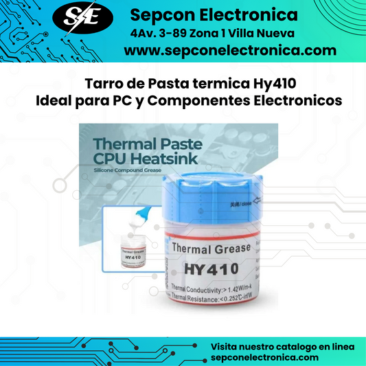 Tarro de Pasta Térmica HY410 – Ideal para PC y Componentes Electrónicos
