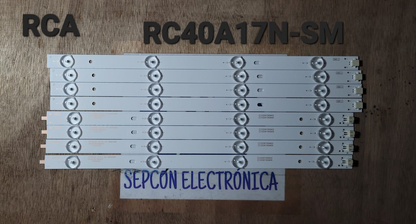Tira LED para televisión RCA " RC40A17N-SM