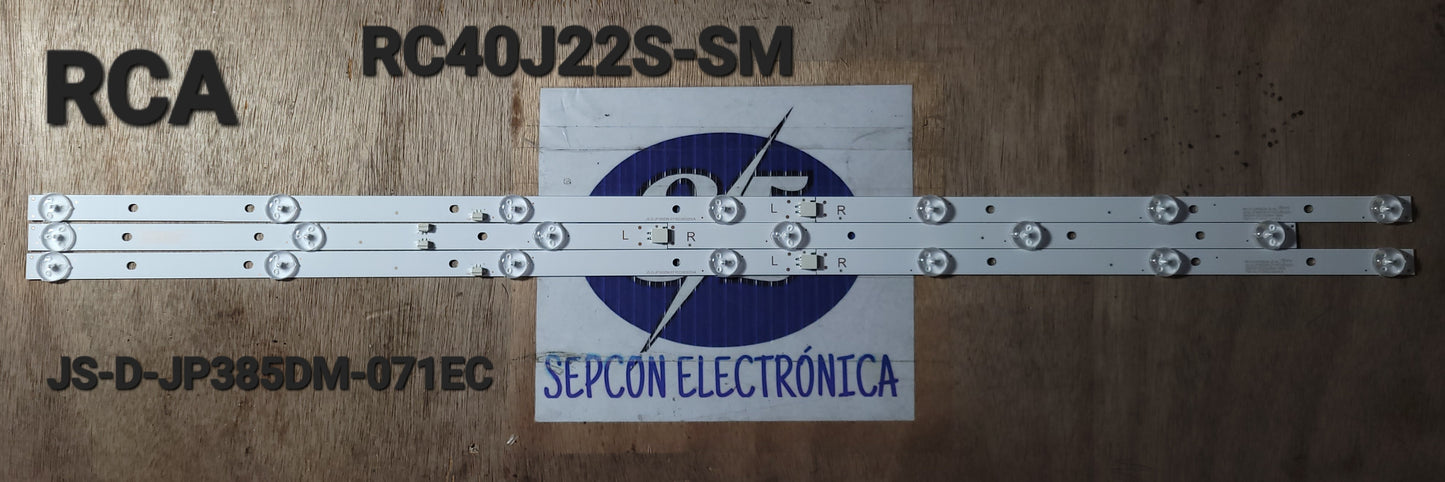 Tira LED para televisión RCA " RC40J22S-SM