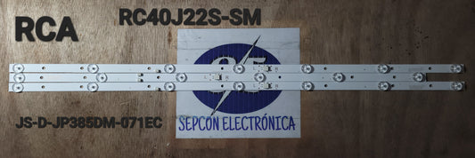 Tira LED para televisión RCA " RC40J22S-SM