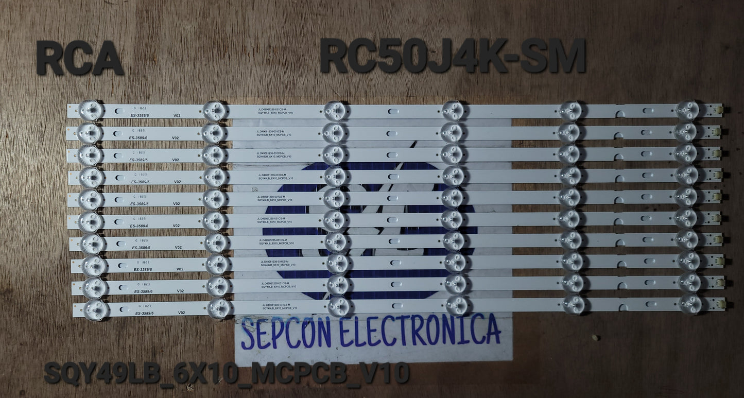 Tira LED para televisión RCA " RC50J4K-SM