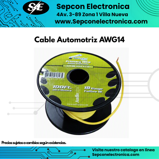 Cable Automotriz/primario AWG14 Metro