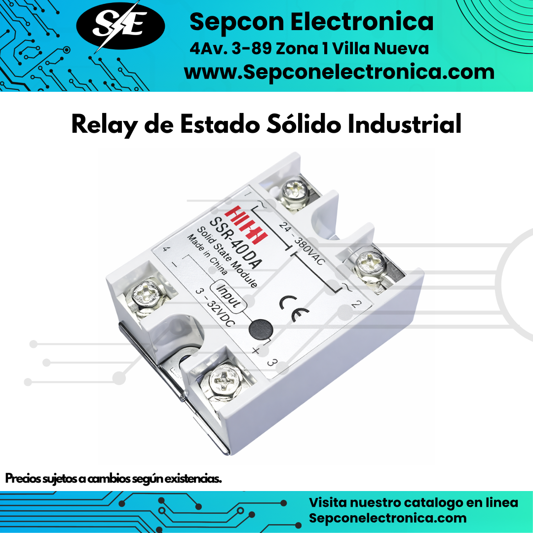 Relay de Estado Sólido Industrial SSR-40 DA