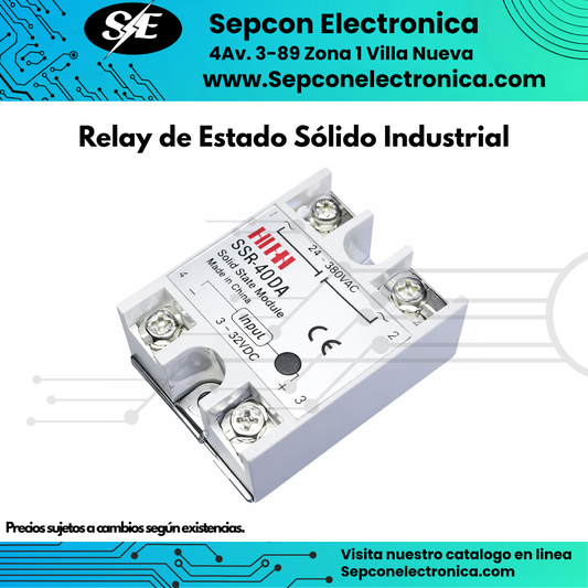 Relay de Estado Sólido Industrial SSR-40 DA