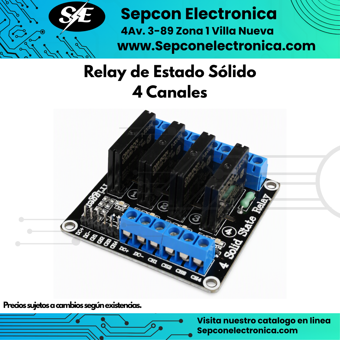 Módulo Relay Estado Sólido OMRON 4 Canales 5VDC G3MB-202P 2A 240VAC