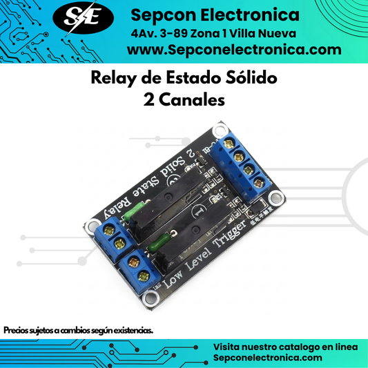 Módulo Relay Estado Sólido OMRON 2 Canales 5VDC G3MB-202P 2A 240VAC