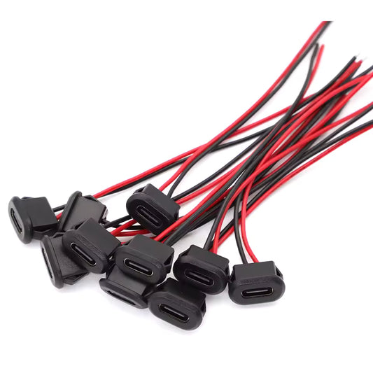 Conector USB C con cables