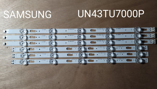 Tira LED para televisión SAMSUNG " UN43TU7000 43TU6900