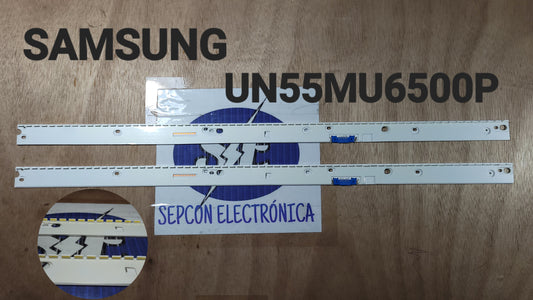 Tira LED para televisión SAMSUNG " UN55MU6500