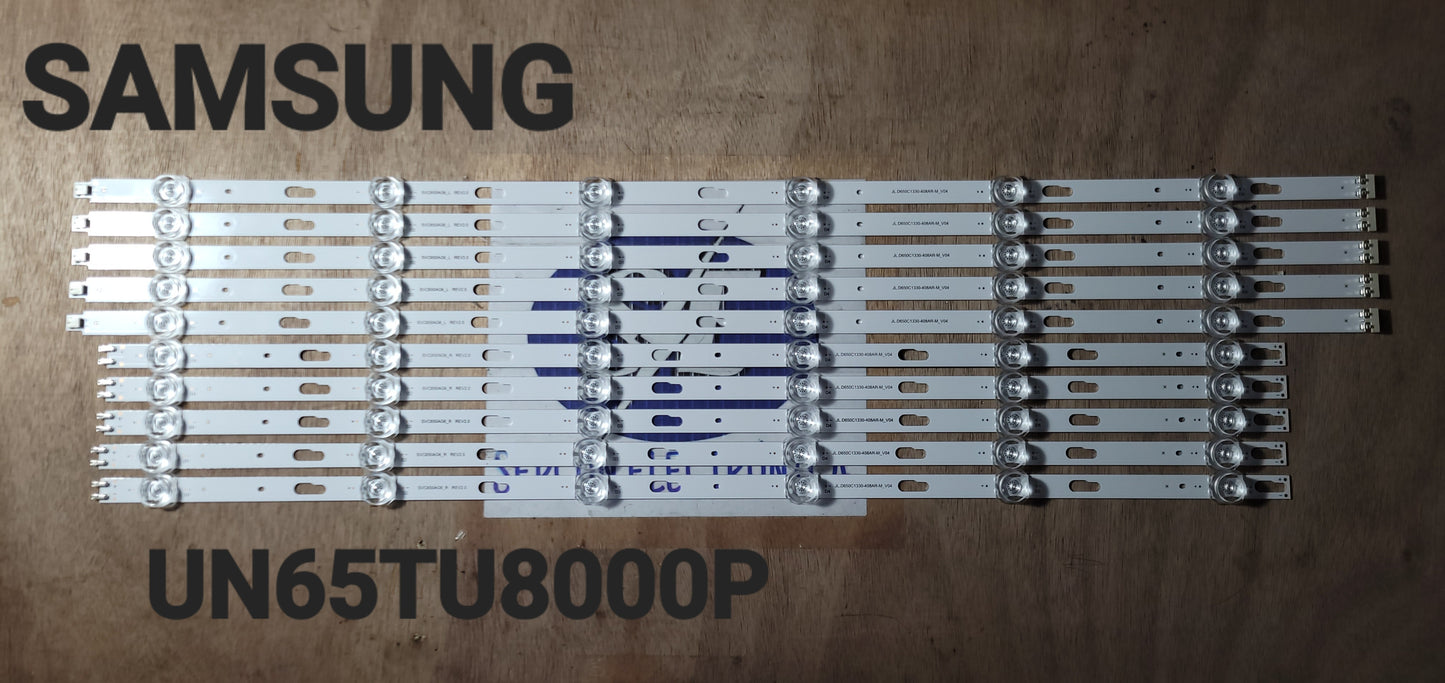 Tira LED para televisión SAMSUNG " UN65TU8000P UA65TU8000