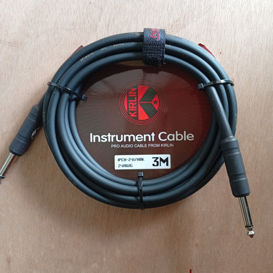 Cable para Instrumento Kirlin de plug de 1/4" a 1/4" de 3 Metros