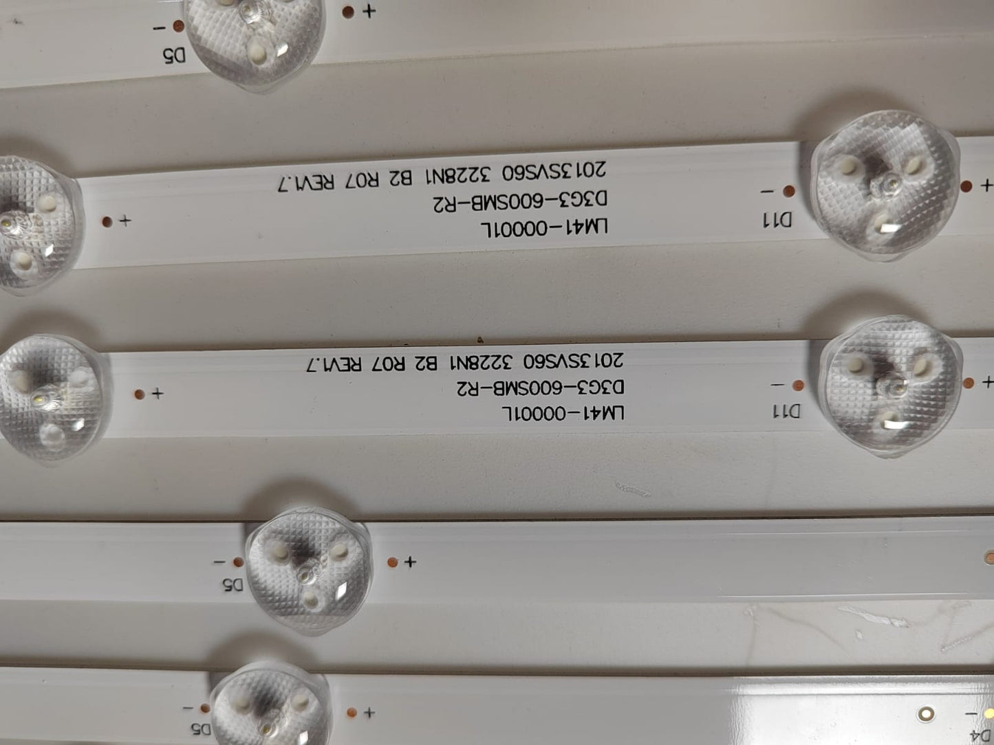 Tira LED para televisión SAMSUNG 60" UN60FH6200F, UN60FH6200F, UA60H6203, UA60F6088, UA60H6003