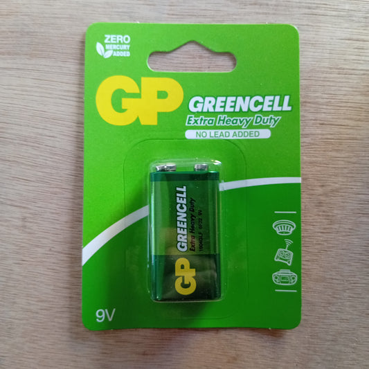 Batería de 9V GP Greencell Carbon Zinc