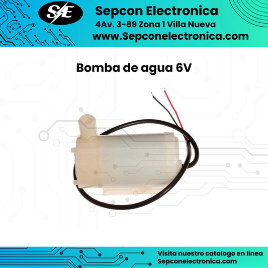 Bomba de Agua Sumergible 3V a 6V (Mini Bomba DC)