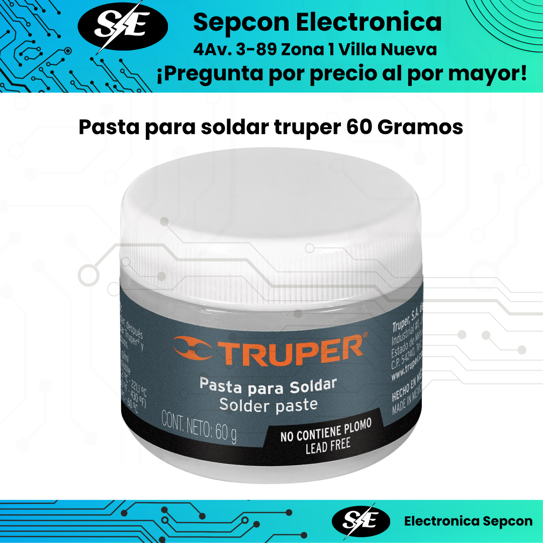 Pasta para Soldar Truper 60g Libre de Plomo - 19337