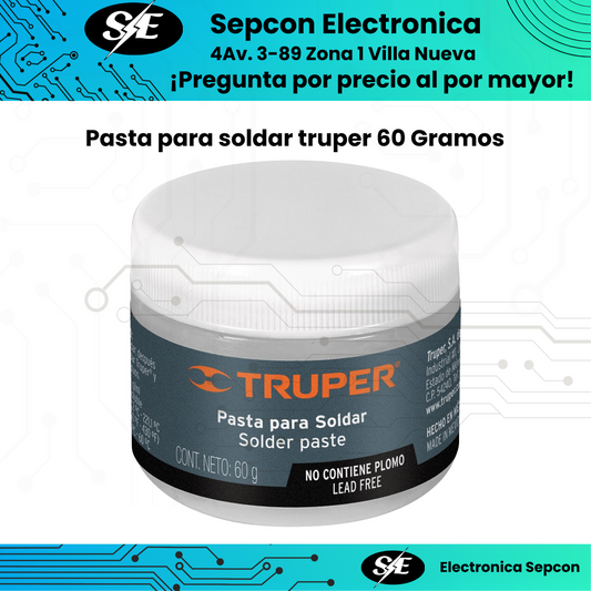 Pasta para Soldar Truper 60g Libre de Plomo - 19337