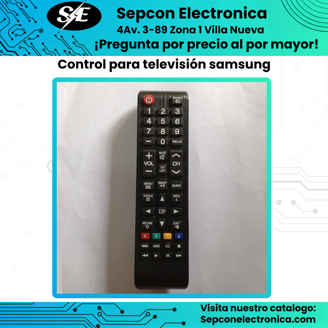Control remoto para Televisión Samsung