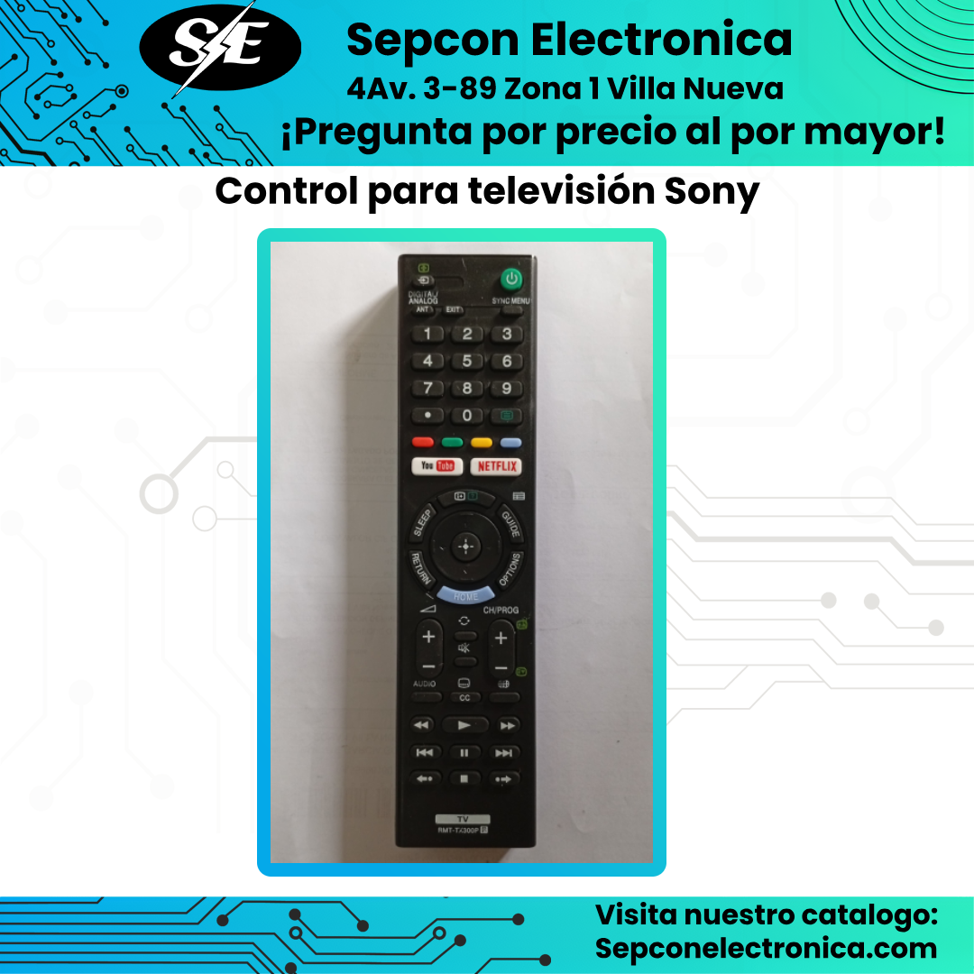 Control remoto para Televisión Sony