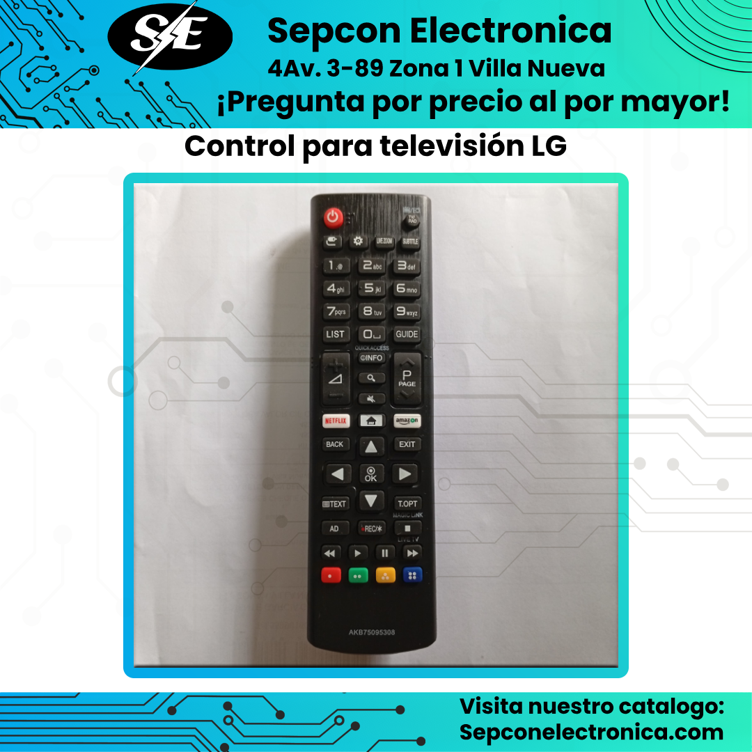 Control remoto para Televisión LG