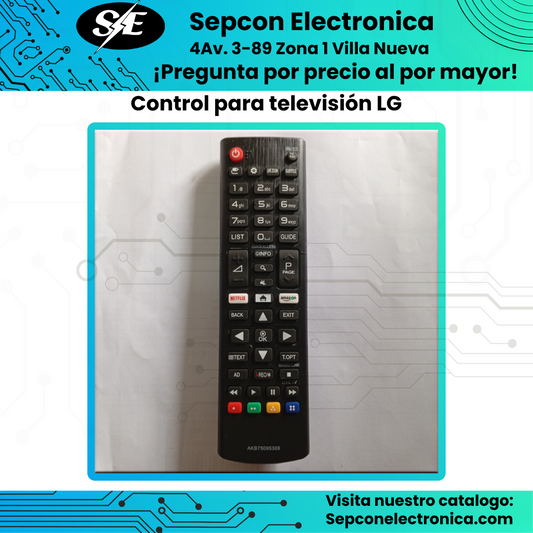 Control remoto para Televisión LG