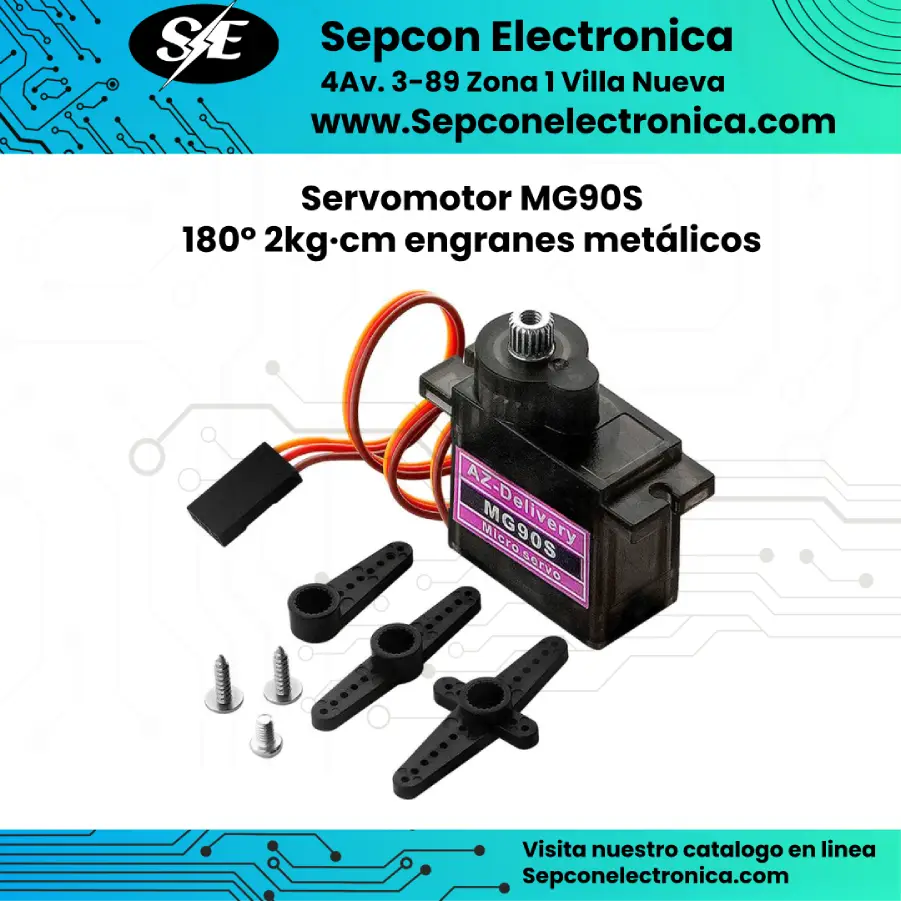 Servomotor MG90S 180° 1kg·cm