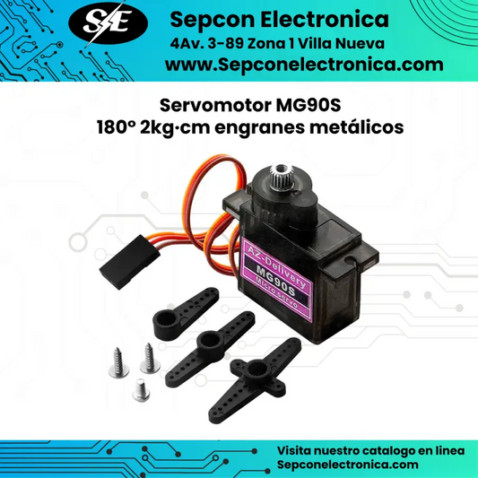 Servomotor MG90S 180° 1kg·cm