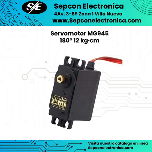 Servomotor MG945 180° 12 kg·cm