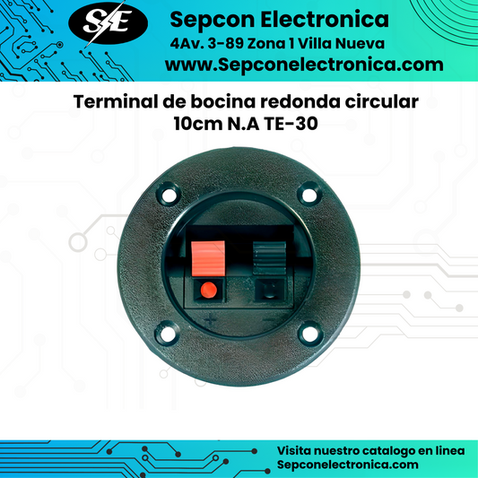 Terminal de bocina redonda circular 10cm N.A TE-30