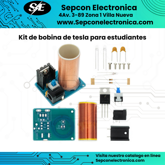 Kit de bobina de tesla para estudiantes