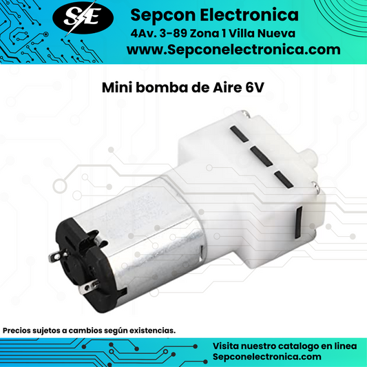 Mini bomba de Aire 6V