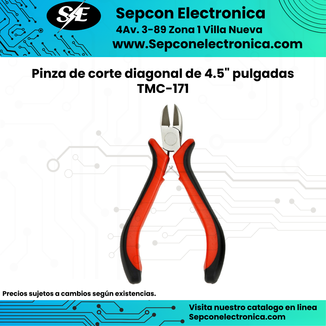 Pinza de corte diagonal de 4.5" pulgadas TMC-171