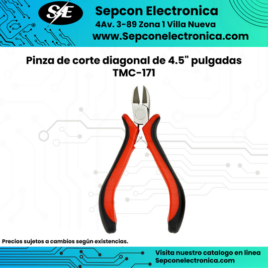 Pinza de corte diagonal de 4.5" pulgadas TMC-171