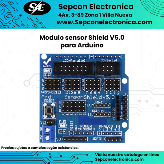 Módulo Sensor Shield V5.0 para Arduino