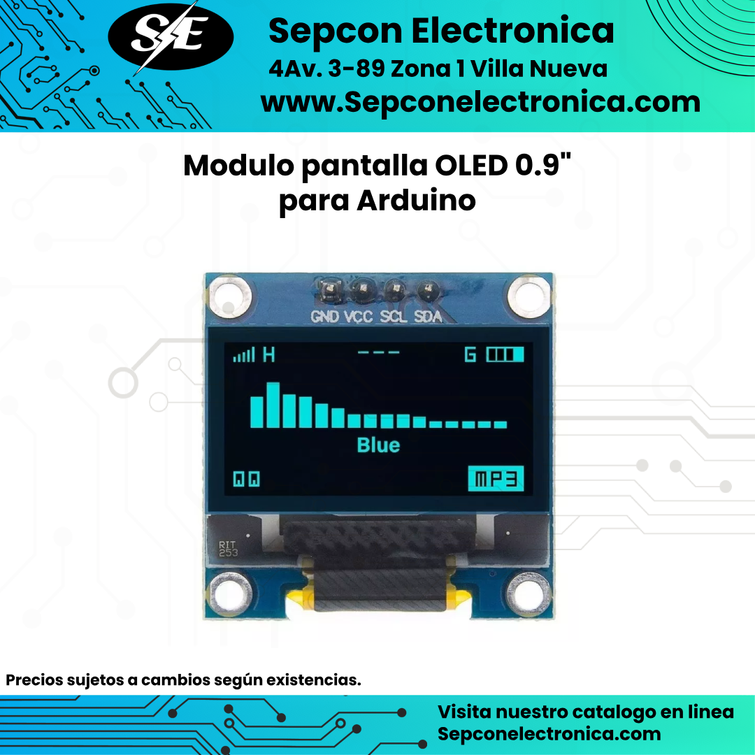 Módulo Pantalla OLED 0.96" para Arduino