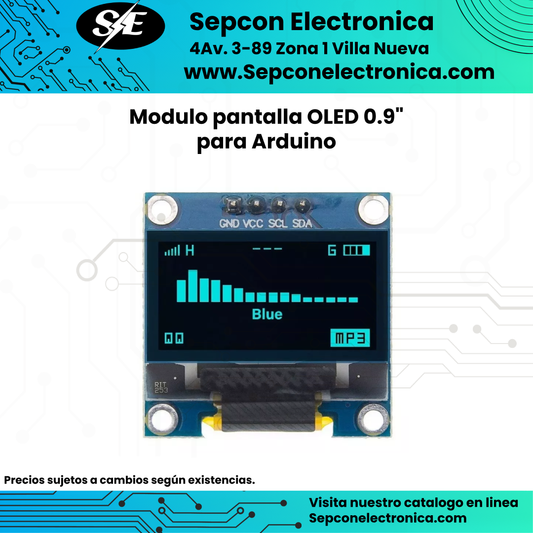 Módulo Pantalla OLED 0.96" para Arduino