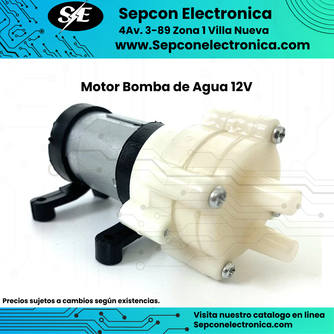 Motor Bomba de Agua de membrana 12V