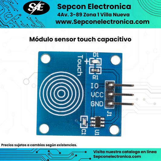 Módulo sensor touch capacitivo