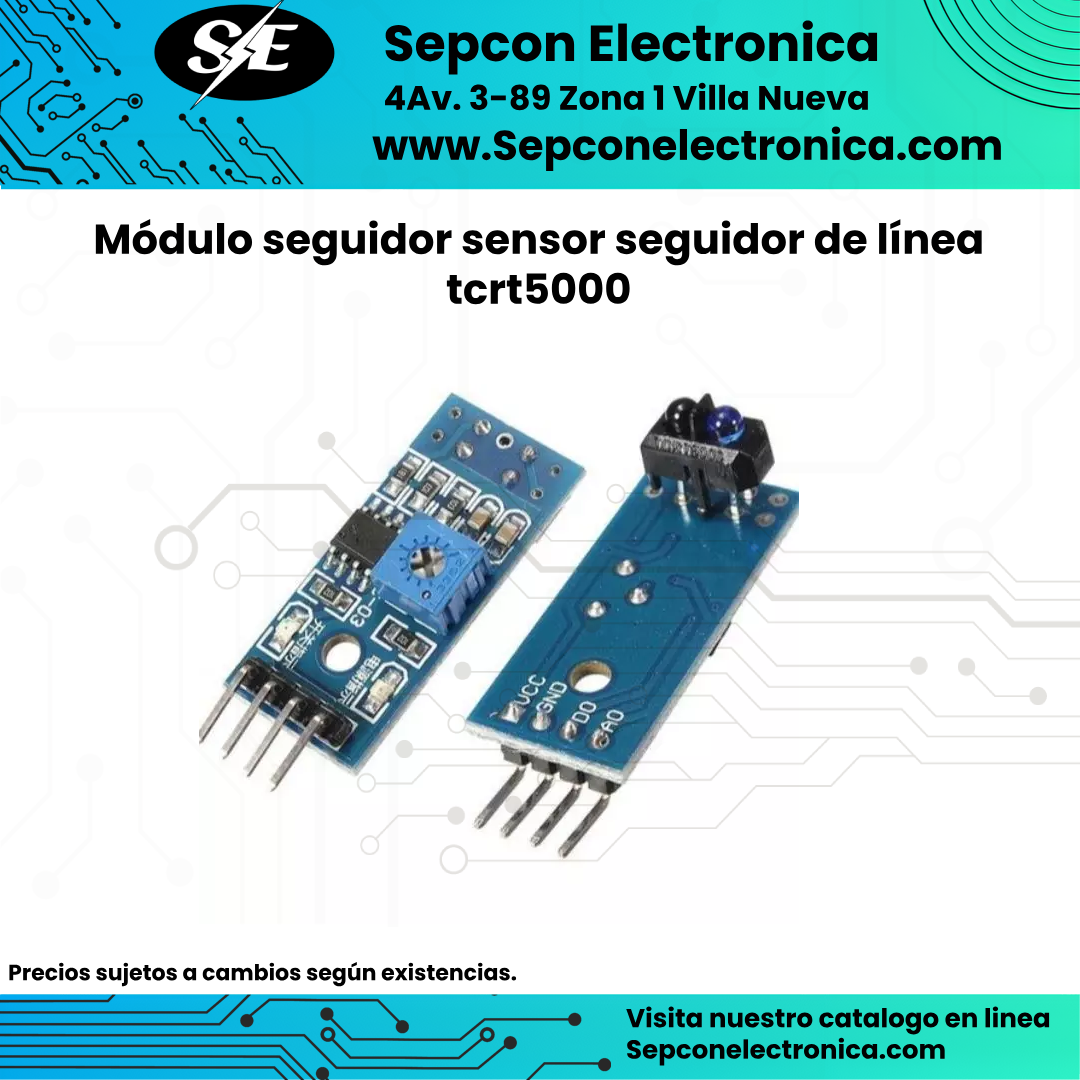 Módulo seguidor sensor seguidor de línea tcrt5000
