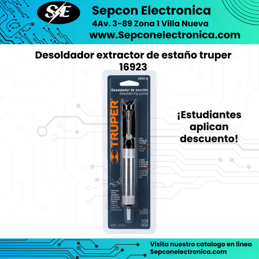 Extractor desoldador de Estaño truper 16923
