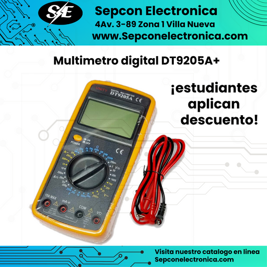 Multímetro digital  DT9205+