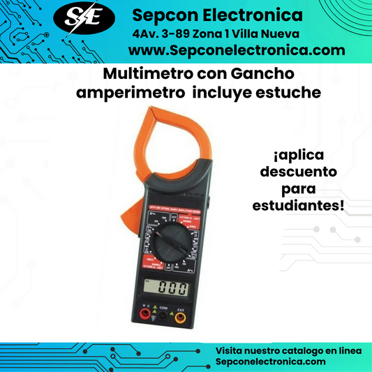 Multímetro con  garra amperimétrica IS-HHm26ACL